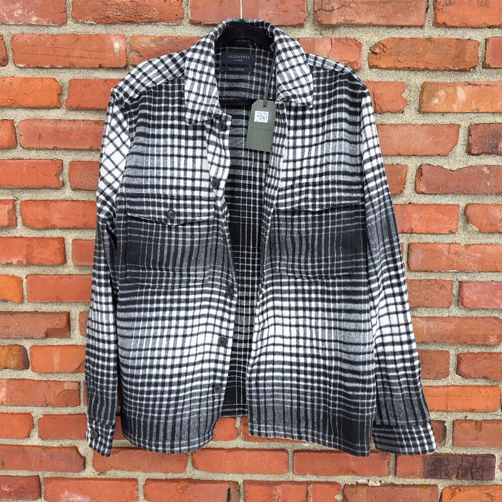 All Saints Bronxville Wool Overwear Shirt NWT
